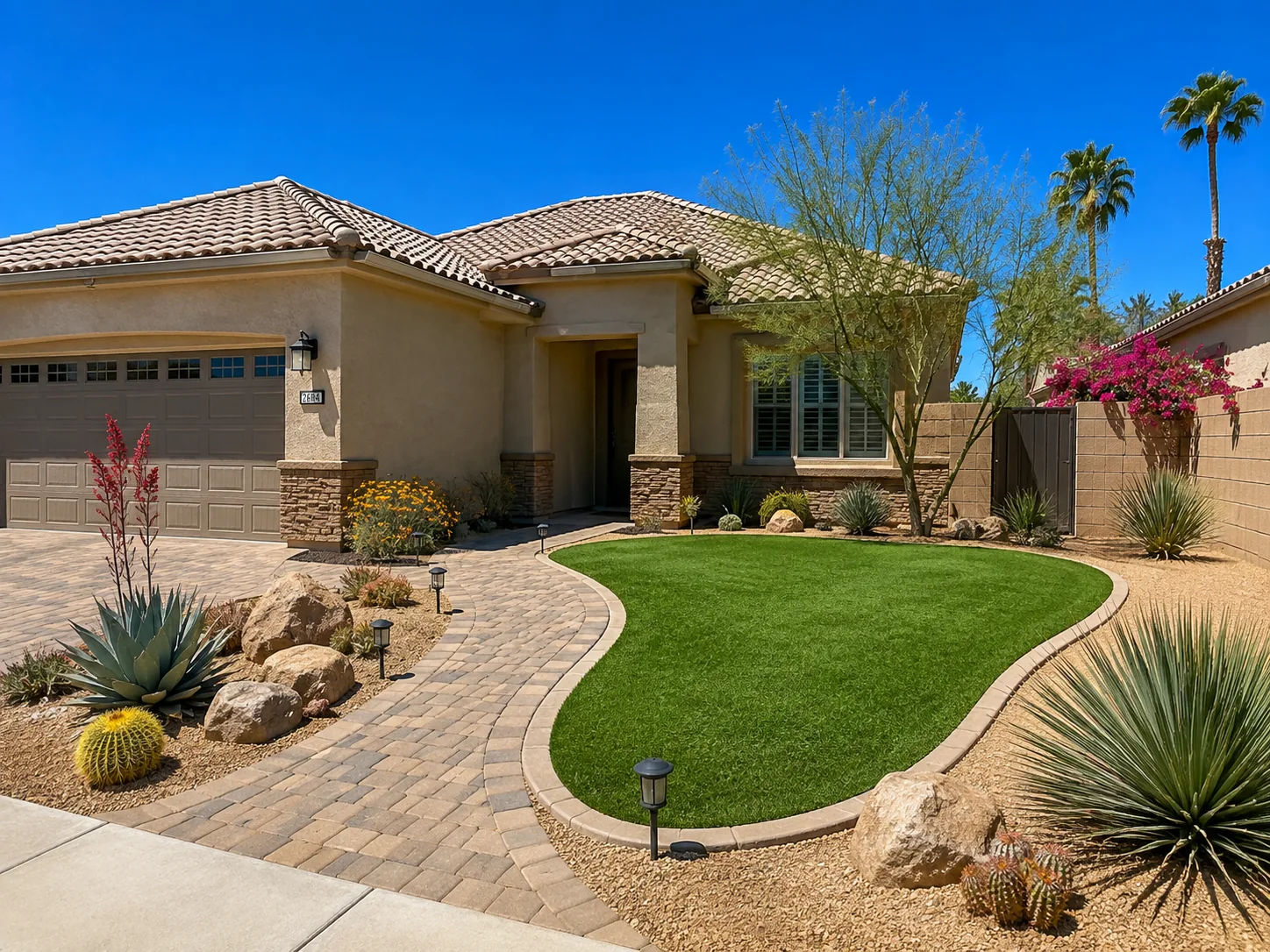 Desert landscape turf conversion Surprise AZ