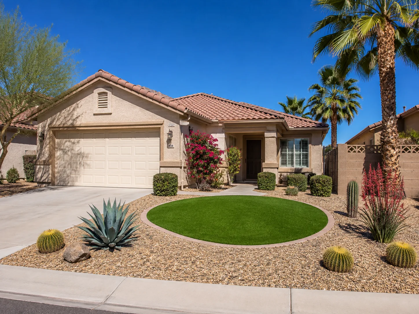 Desert landscape turf conversion Surprise AZ