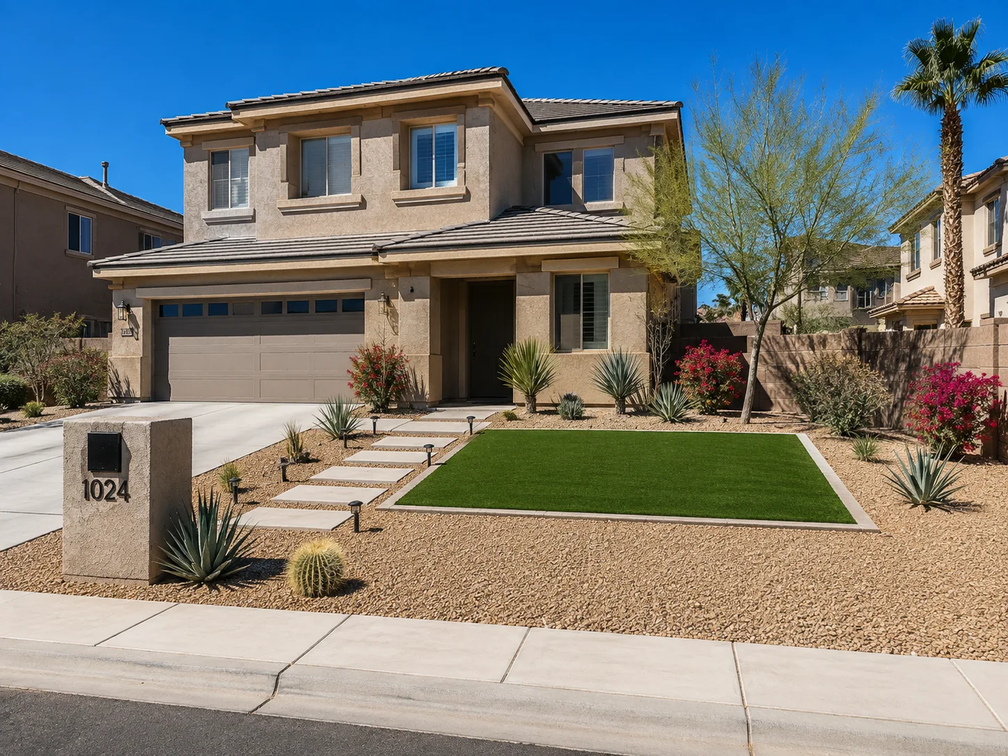 Desert landscape turf conversion Surprise AZ