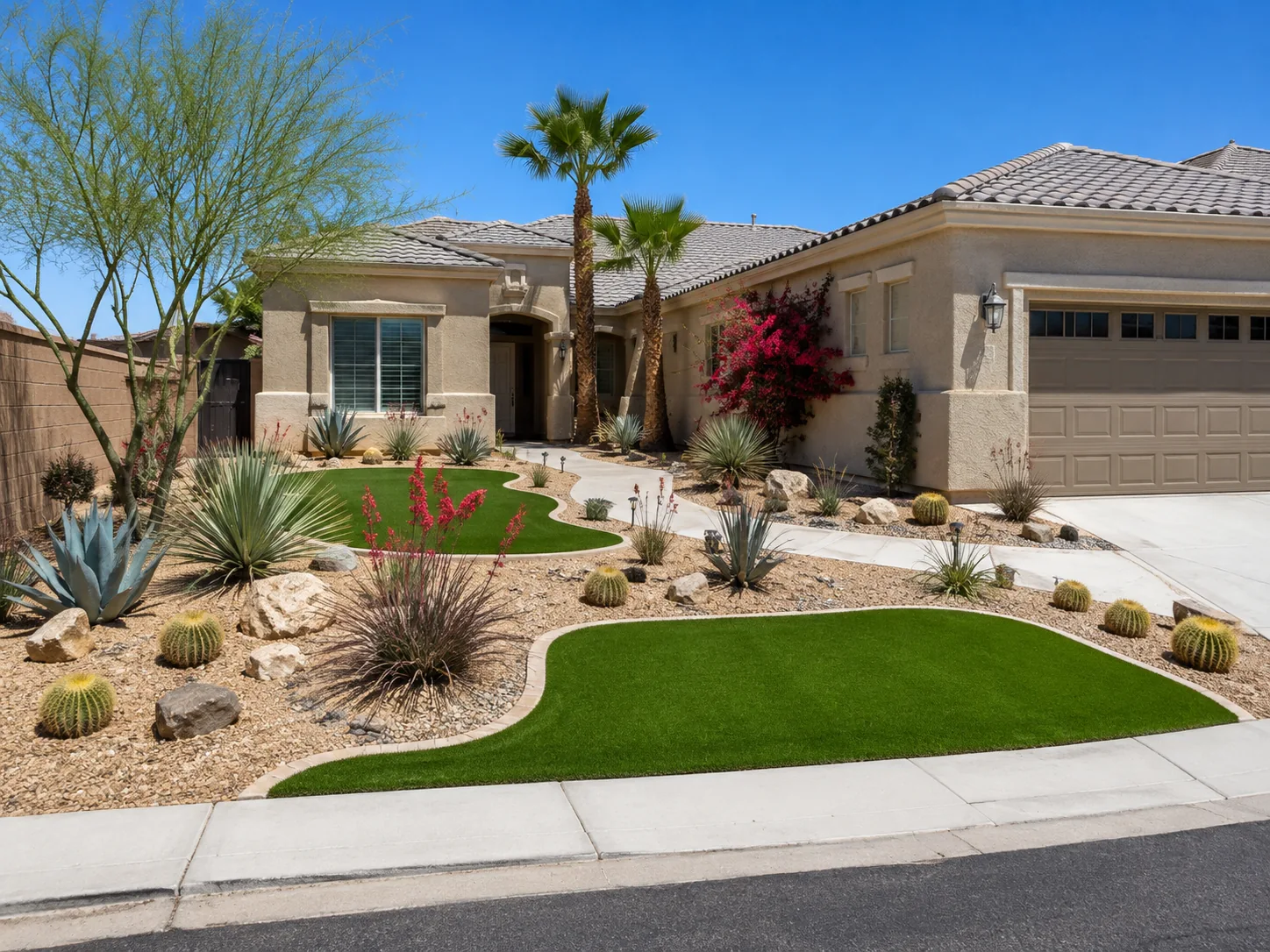 Desert landscape turf conversion Surprise AZ