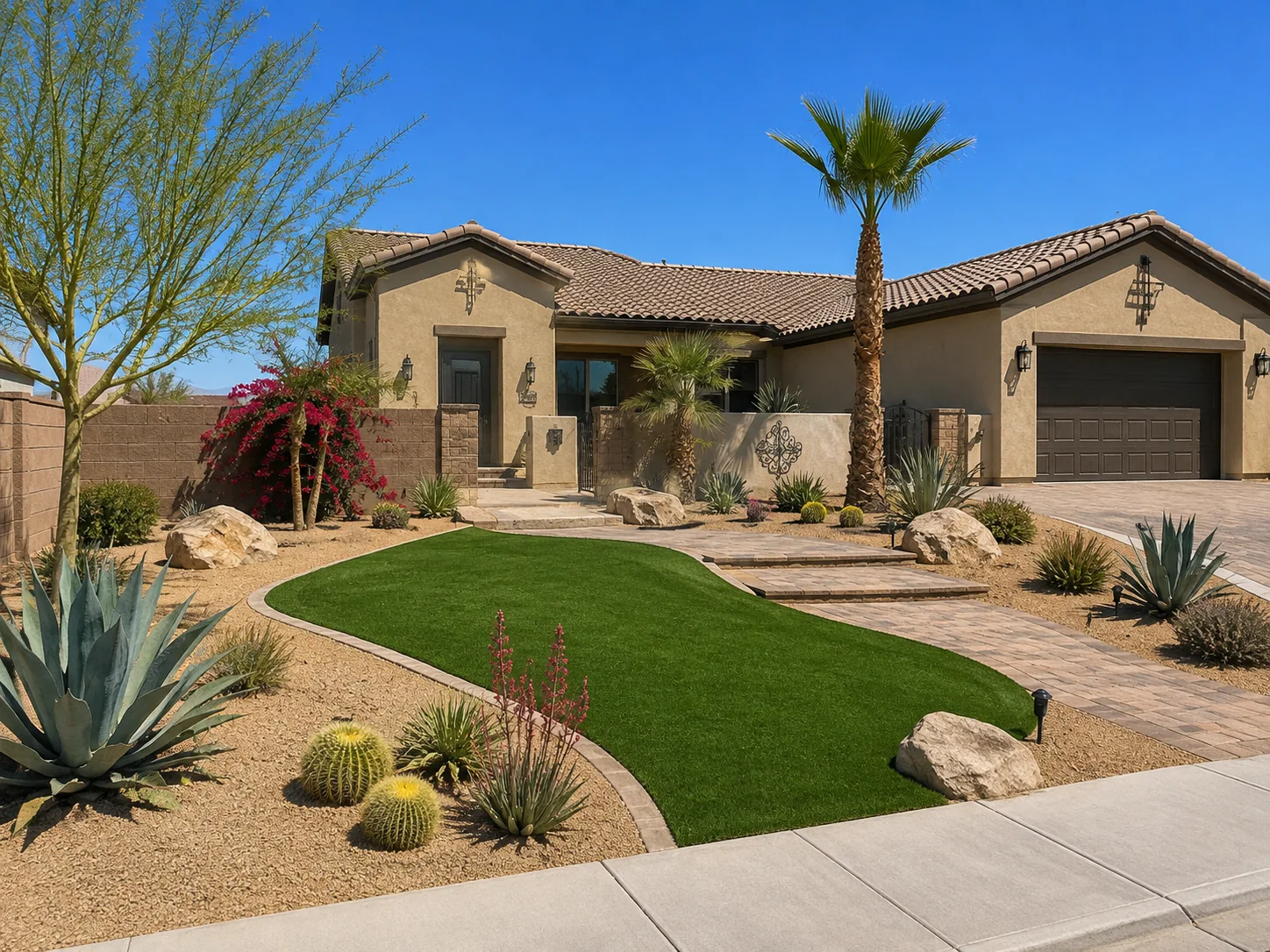 Desert landscape turf conversion Surprise AZ