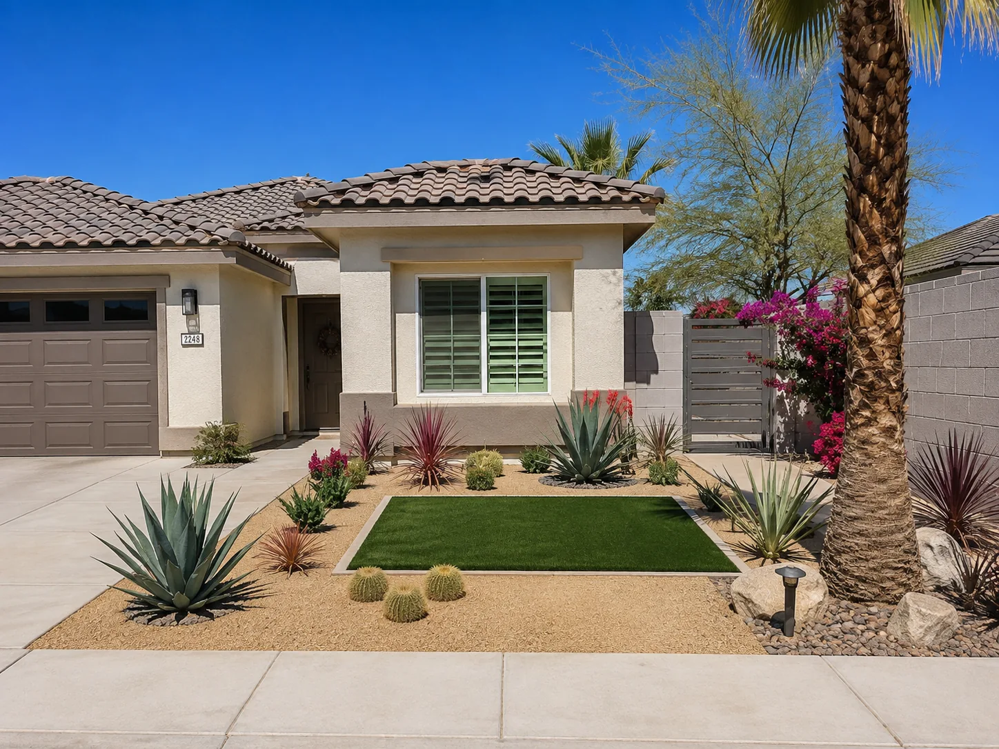 Desert landscape turf conversion Surprise AZ