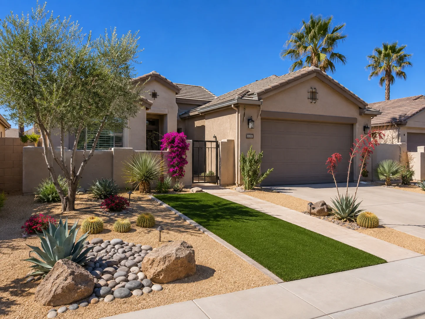 Desert landscape turf conversion Surprise AZ