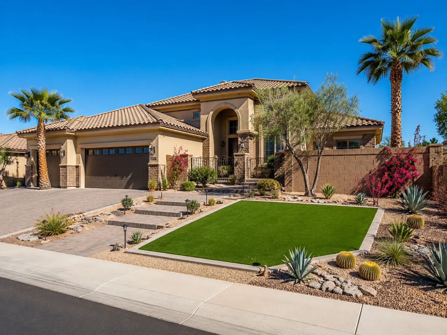 Desert landscape turf conversion Surprise AZ