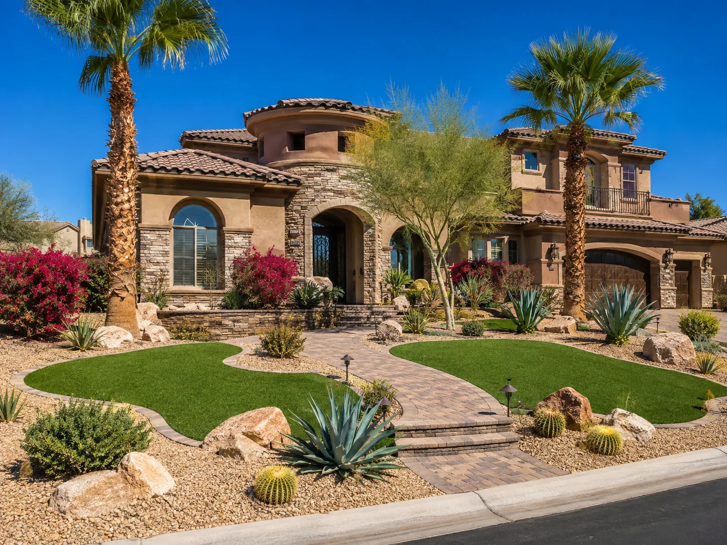 Desert landscape turf conversion Surprise AZ