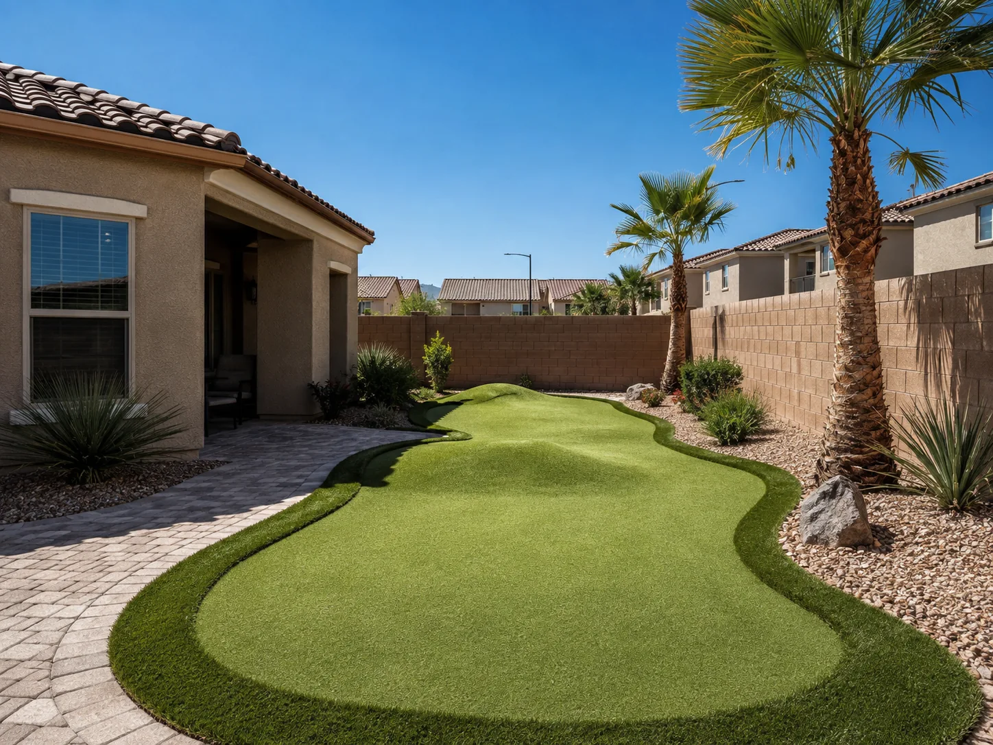 Backyard putting green Surprise AZ