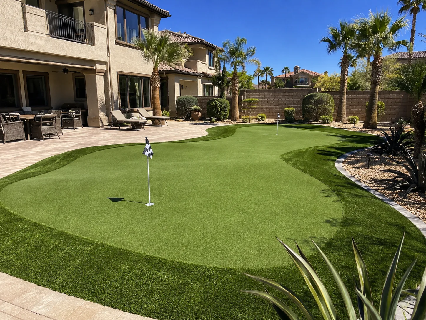 Backyard putting green Surprise AZ