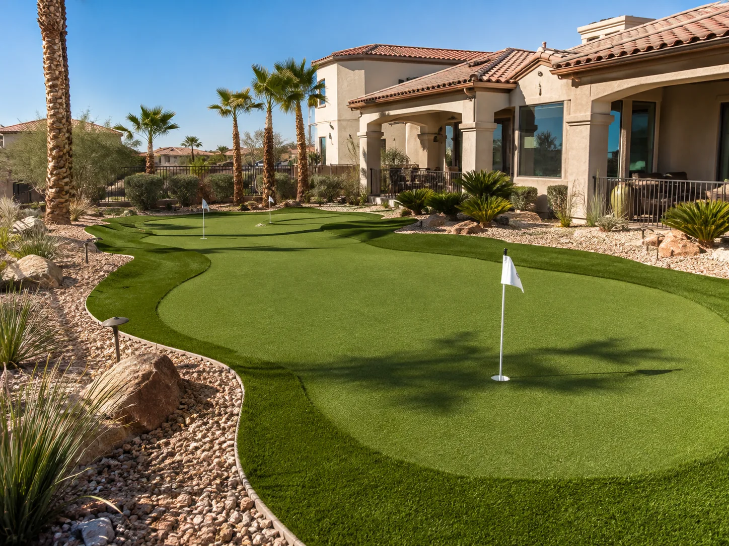 Backyard putting green Surprise AZ