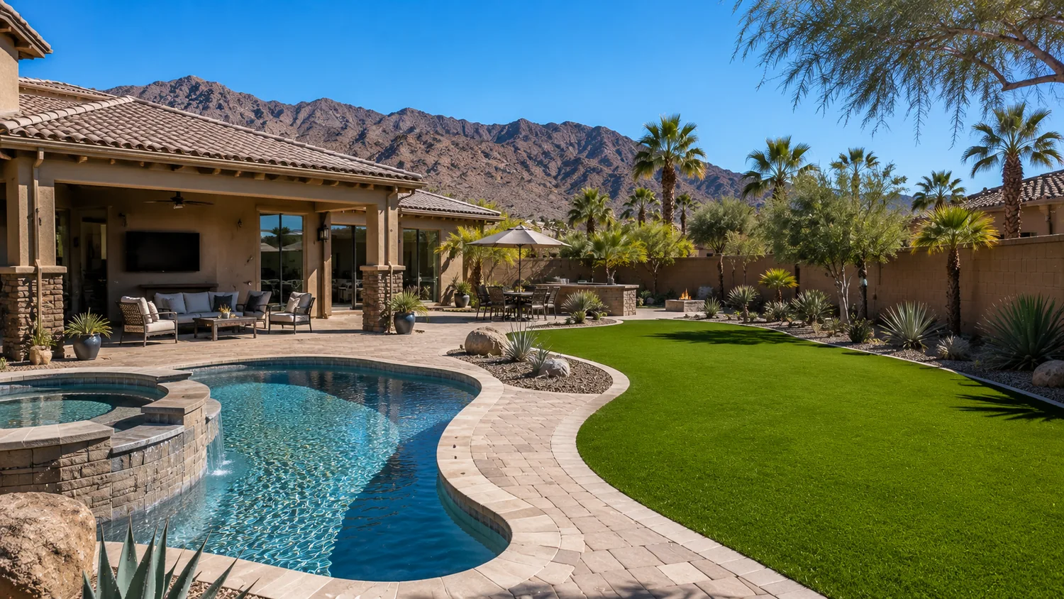 Artificial turf around pool Surprise AZ
