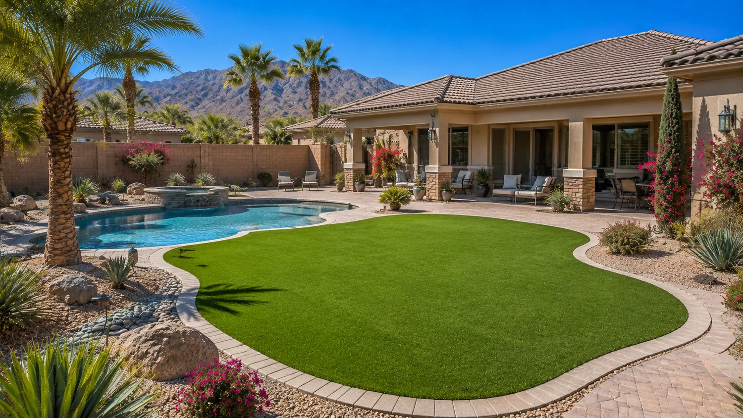 Artificial turf around pool Surprise AZ