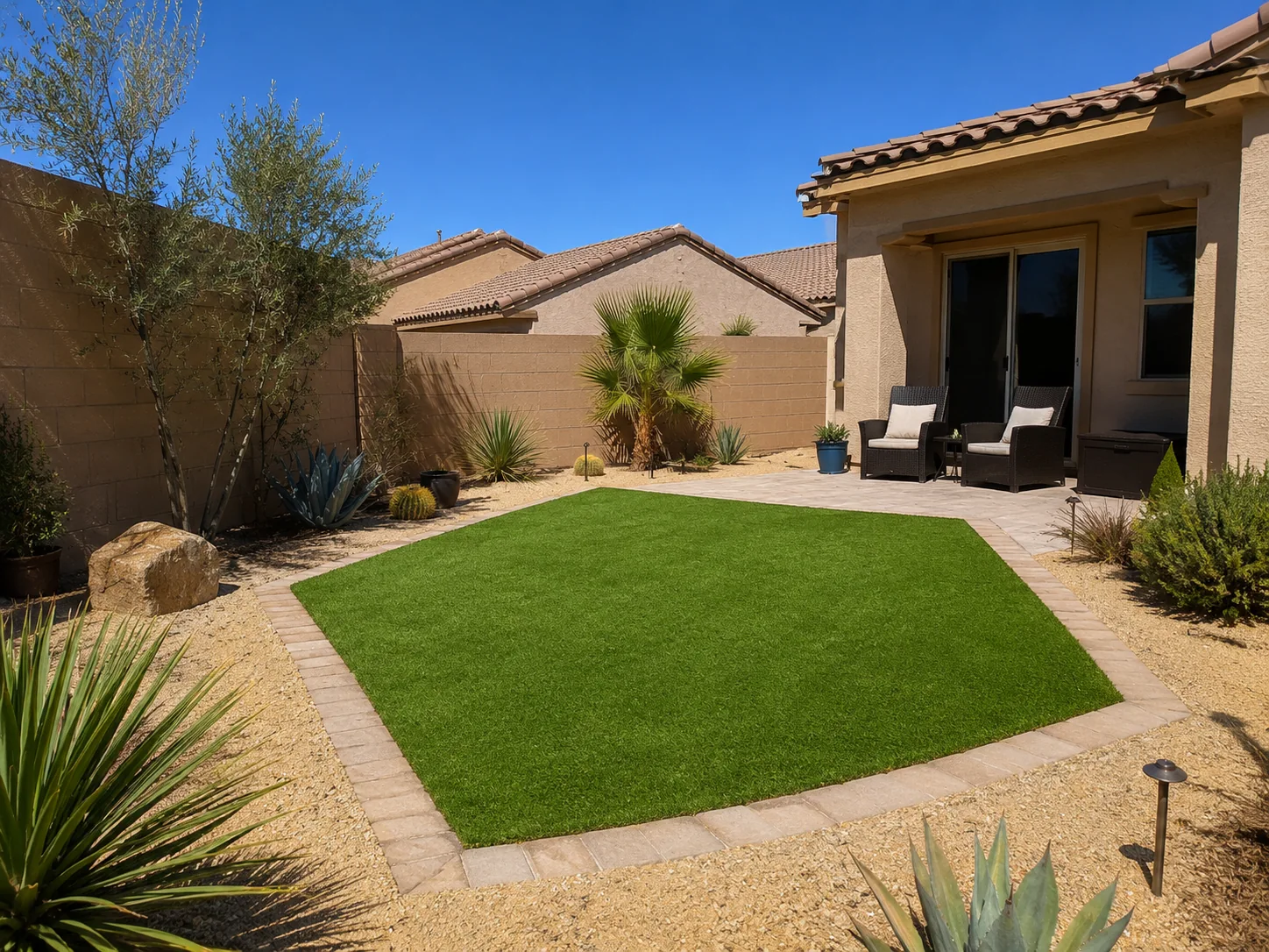 Patio artificial turf Surprise AZ