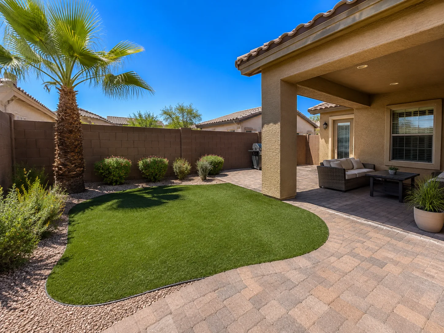 Patio artificial turf Surprise AZ